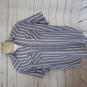 Vintage 60s‎ 70s Plaid Plains Western Wear Pearl Snap Yoke Cowboy Men's Shirt XL